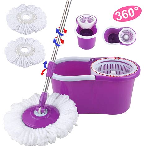 Make Everyday Cleaning Effortless with the Magic Mop's 360 Degree Spin and Rotation